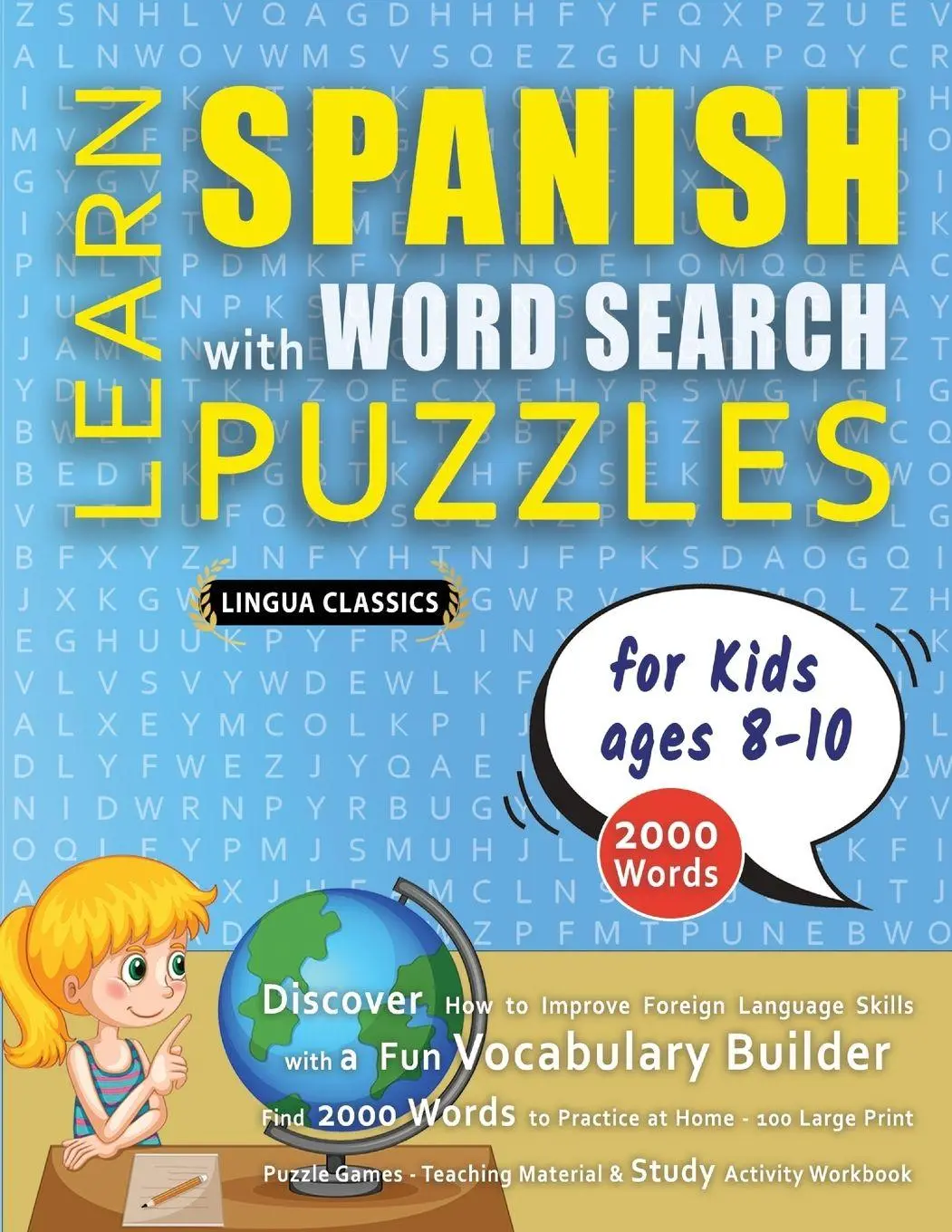 Cover: 9798349044748 | LEARN SPANISH WITH WORD SEARCH PUZZLES FOR KIDS 8 - 10 - Discover...