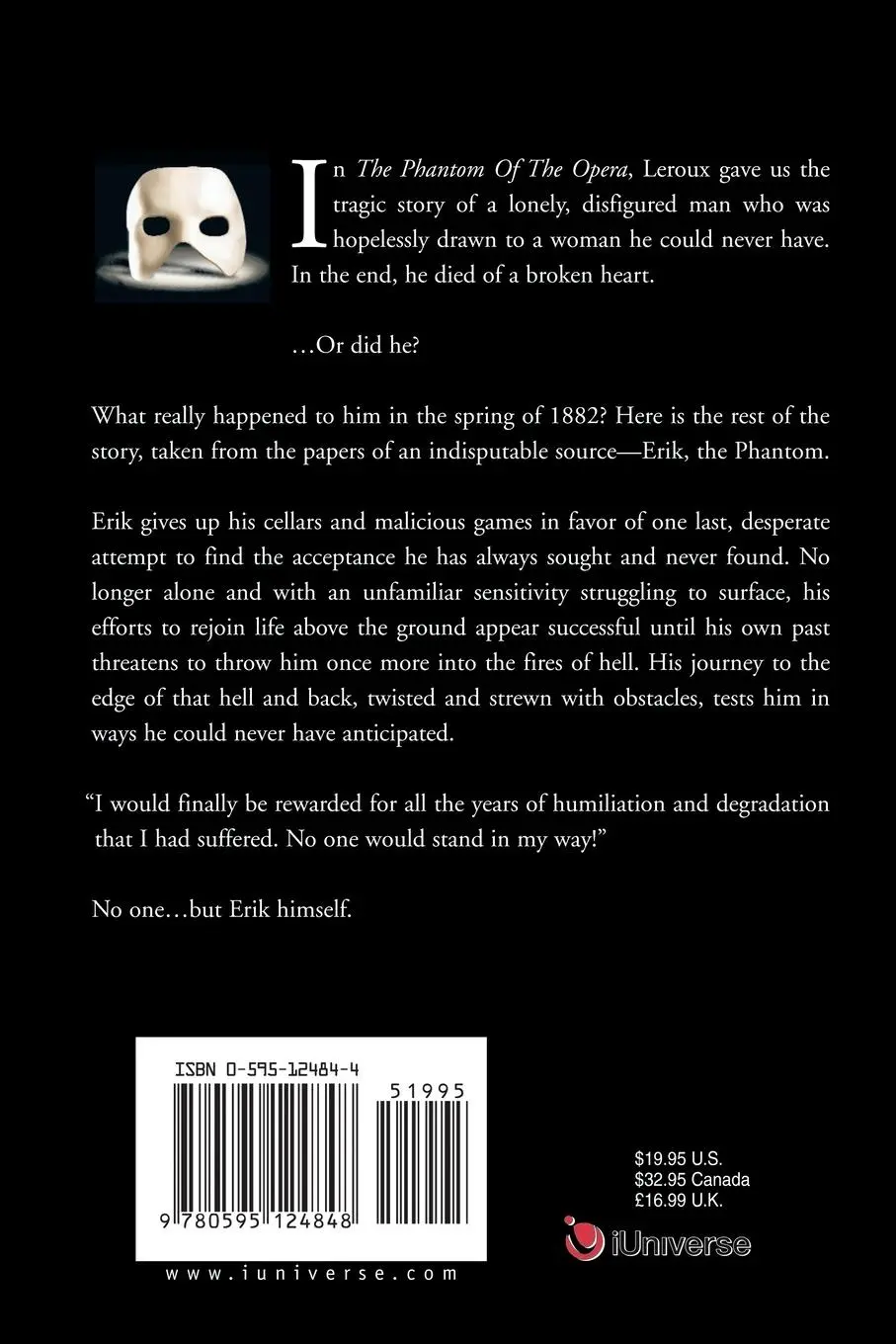 Rückseite: 9780595124848 | Journey of the Mask | Nancy Hill Pettengill | Taschenbuch | Englisch