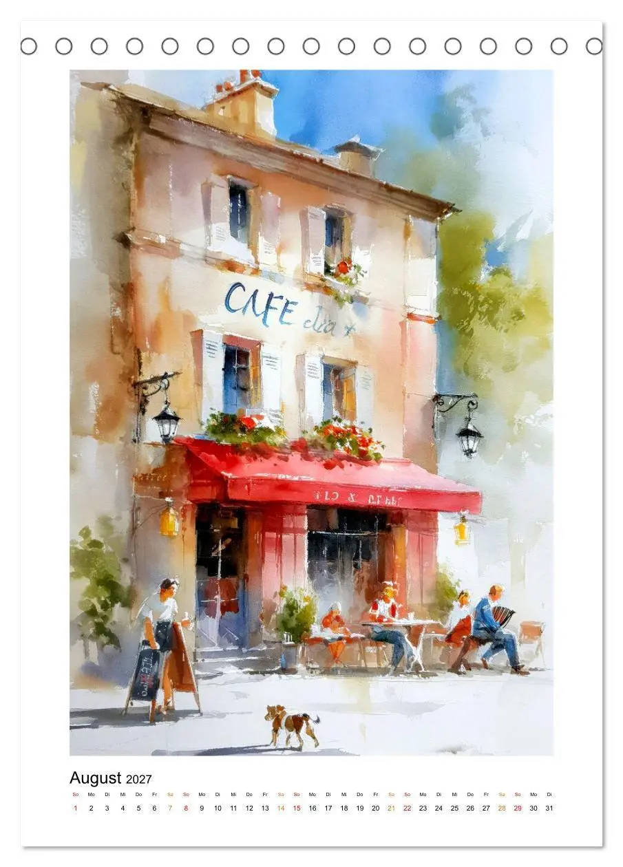 Bild: 9783516784848 | Paris Träume (Tischkalender 2027 DIN A5 hoch), CALVENDO Monatskalender