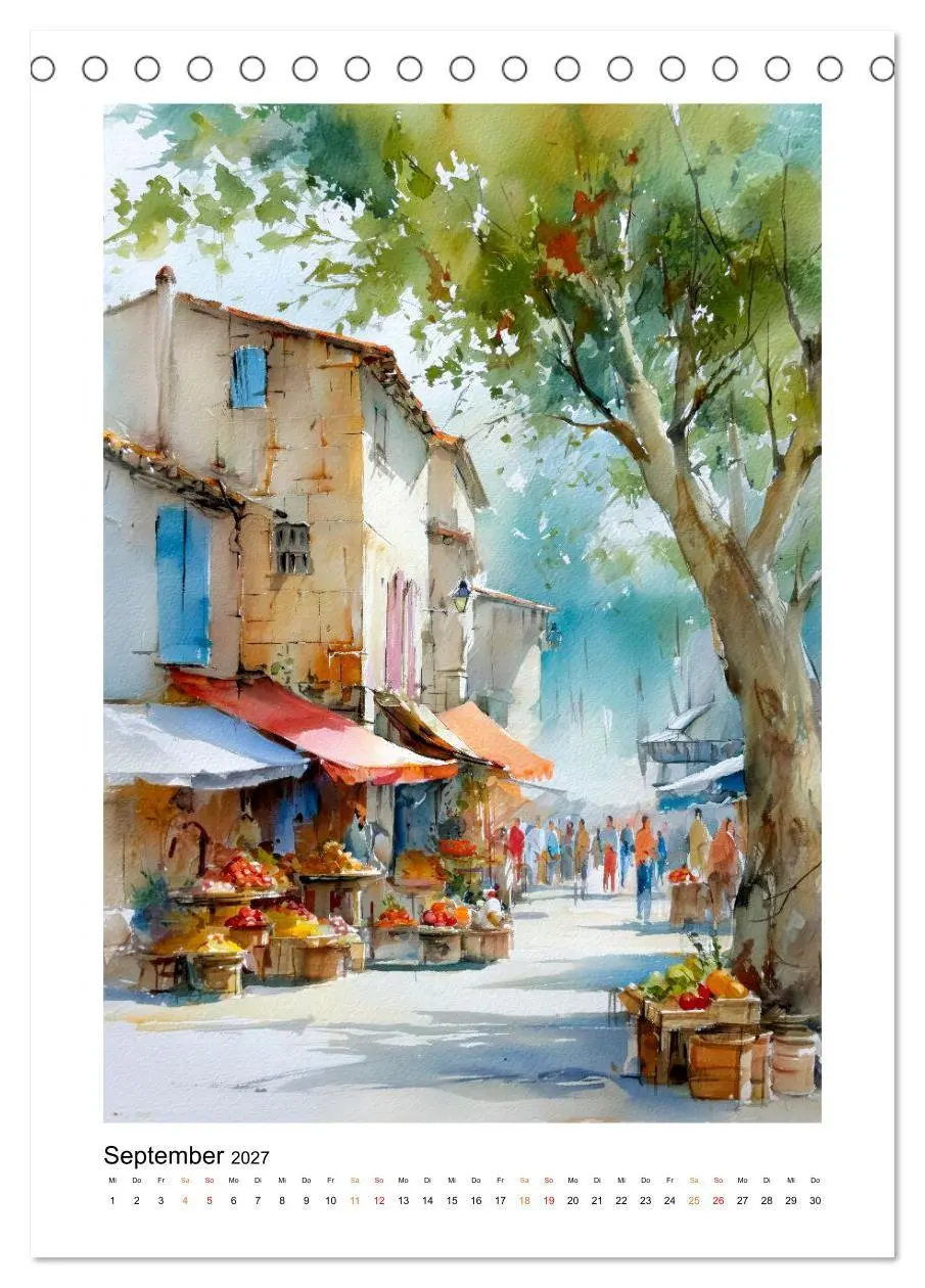Bild: 9783516784848 | Paris Träume (Tischkalender 2027 DIN A5 hoch), CALVENDO Monatskalender