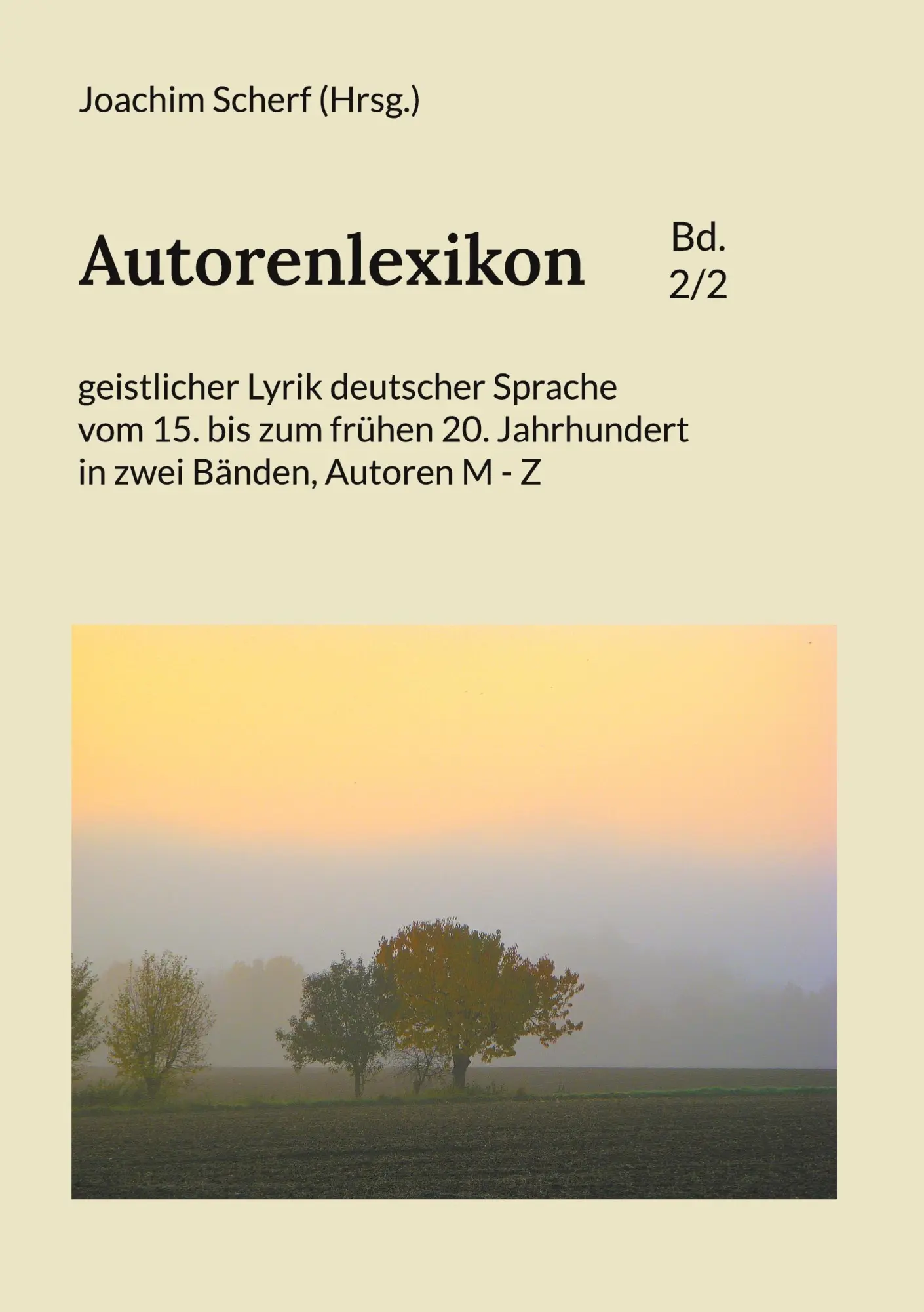 Cover: 9783756814848 | Autorenlexikon geistlicher Lyrik deutscher Sprache, Band 2 | Scherf