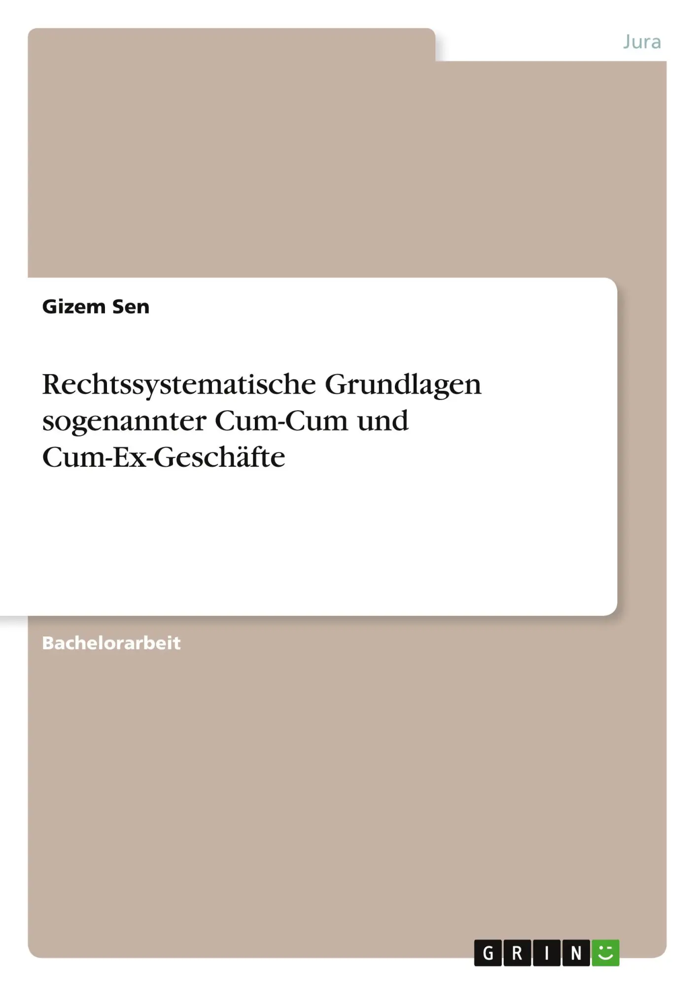 Cover: 9783346564948 | Rechtssystematische Grundlagen sogenannter Cum-Cum und...