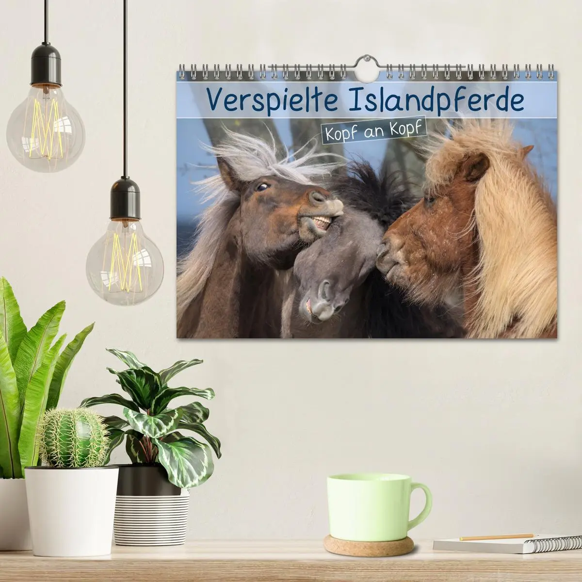Bild: 9783457374948 | Verspielte Islandpferde Kopf an Kopf (Wandkalender 2026 DIN A4...