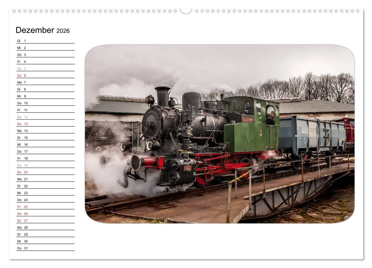 Bild: 9783457994948 | Unter Dampf - Dampflokromantik (Wandkalender 2026 DIN A2 quer),...