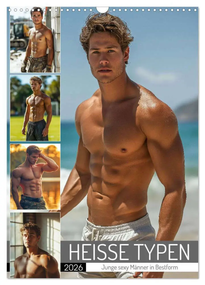 Cover: 9783516604948 | HEISSE TYPEN - Junge sexy Männer in Bestform (Wandkalender 2026 DIN...