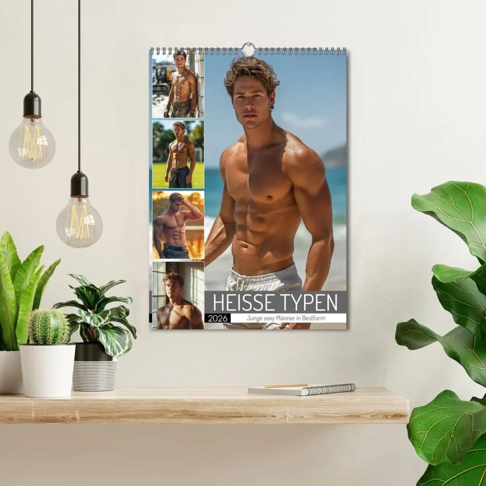 Bild: 9783516604948 | HEISSE TYPEN - Junge sexy Männer in Bestform (Wandkalender 2026 DIN...
