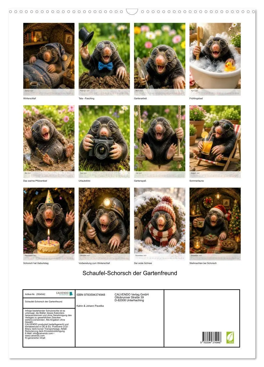 Bild: 9783594374948 | Schaufel-Schorsch der Gartenfreund (Wandkalender 2027 DIN A2 hoch),...