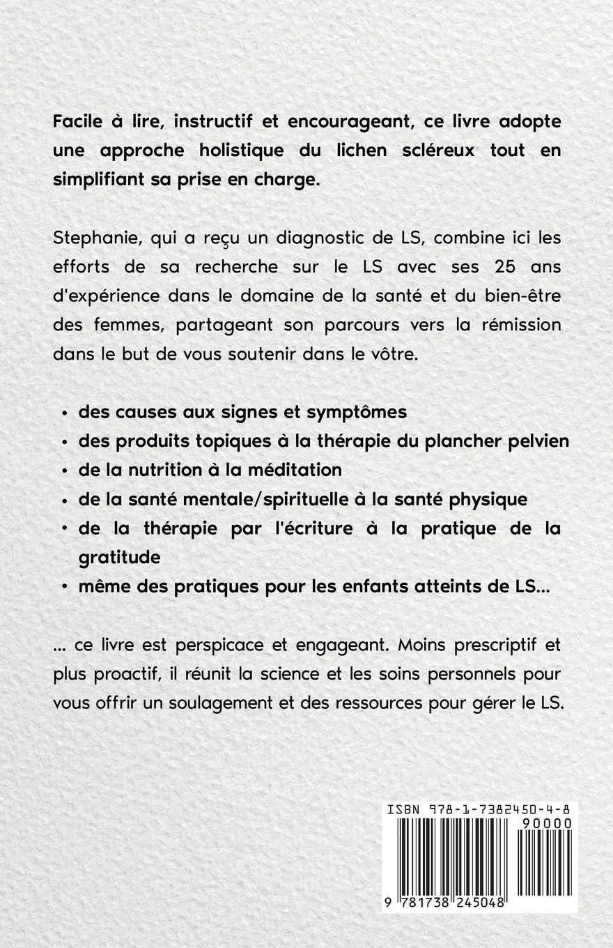Rückseite: 9781738245048 | Lichen Scléreux | Pratiques Holistiques pour la LS | Hrehirchuk | Buch