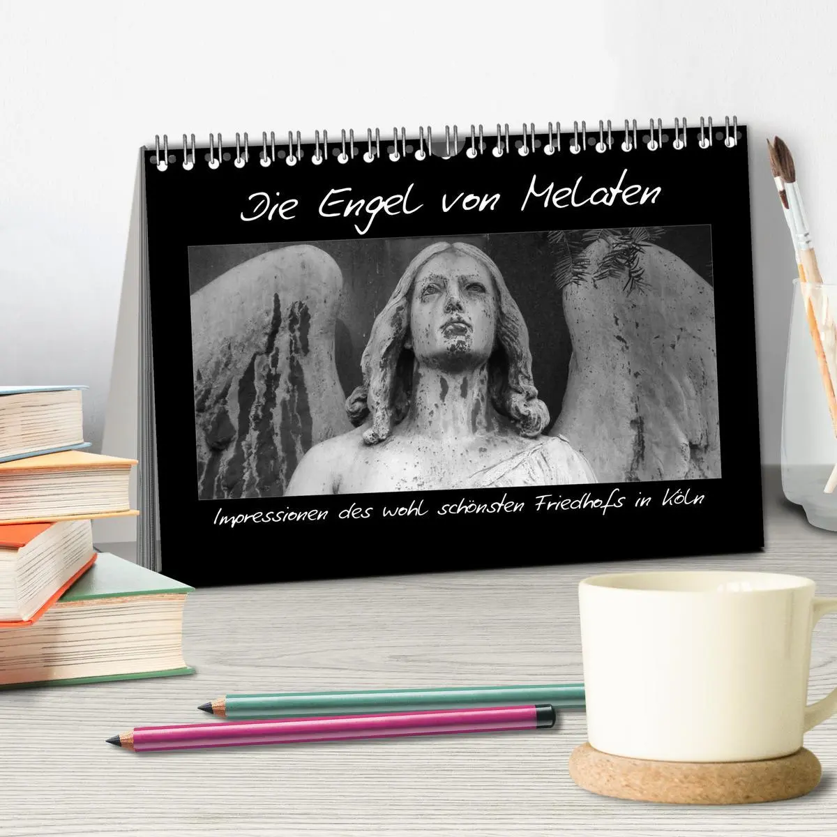Bild: 9783516115048 | Die Engel von Melaten (Tischkalender 2026 DIN A5 quer), CALVENDO...