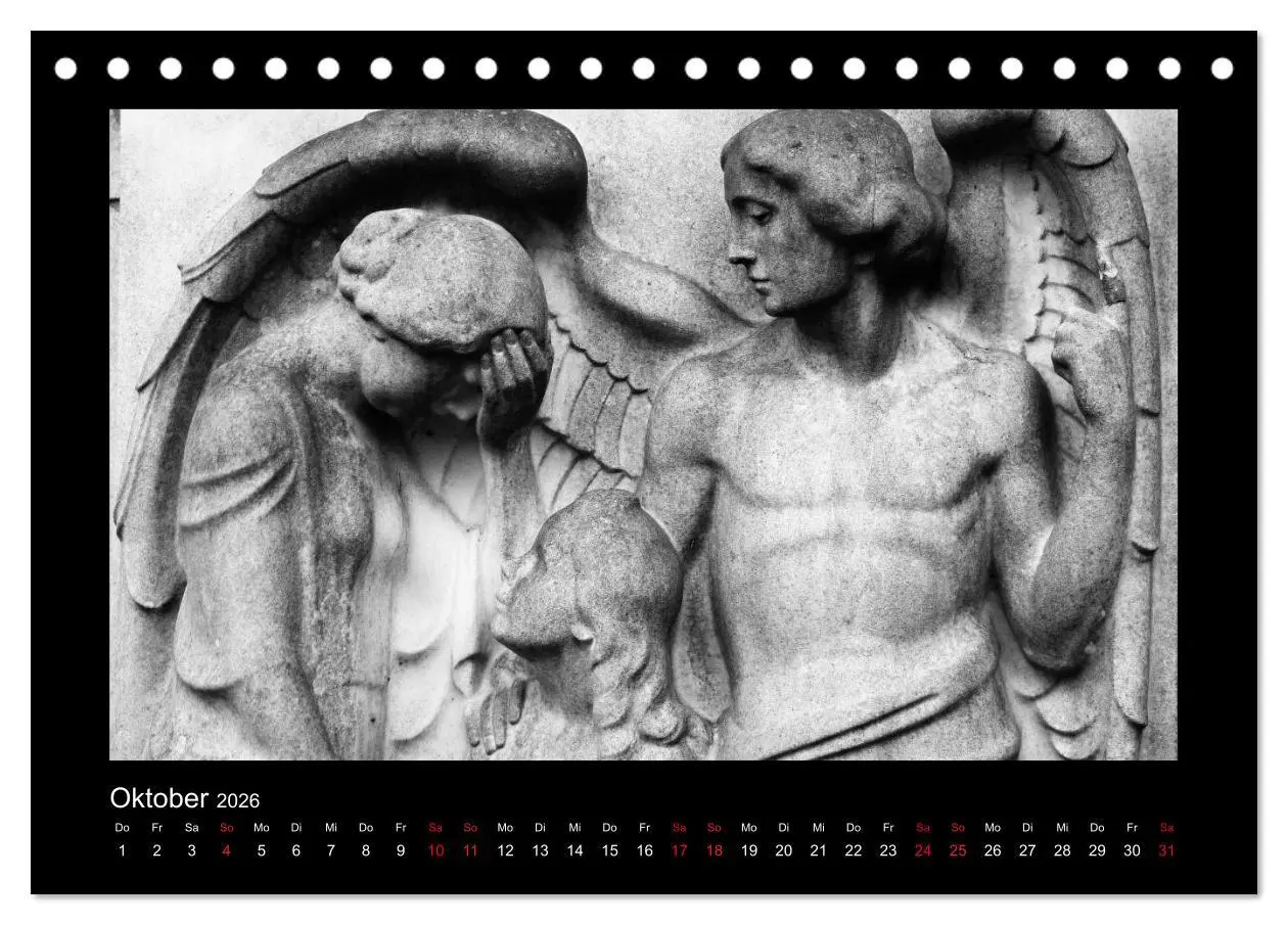 Bild: 9783516115048 | Die Engel von Melaten (Tischkalender 2026 DIN A5 quer), CALVENDO...