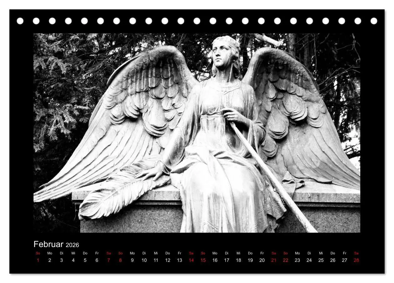 Bild: 9783516115048 | Die Engel von Melaten (Tischkalender 2026 DIN A5 quer), CALVENDO...