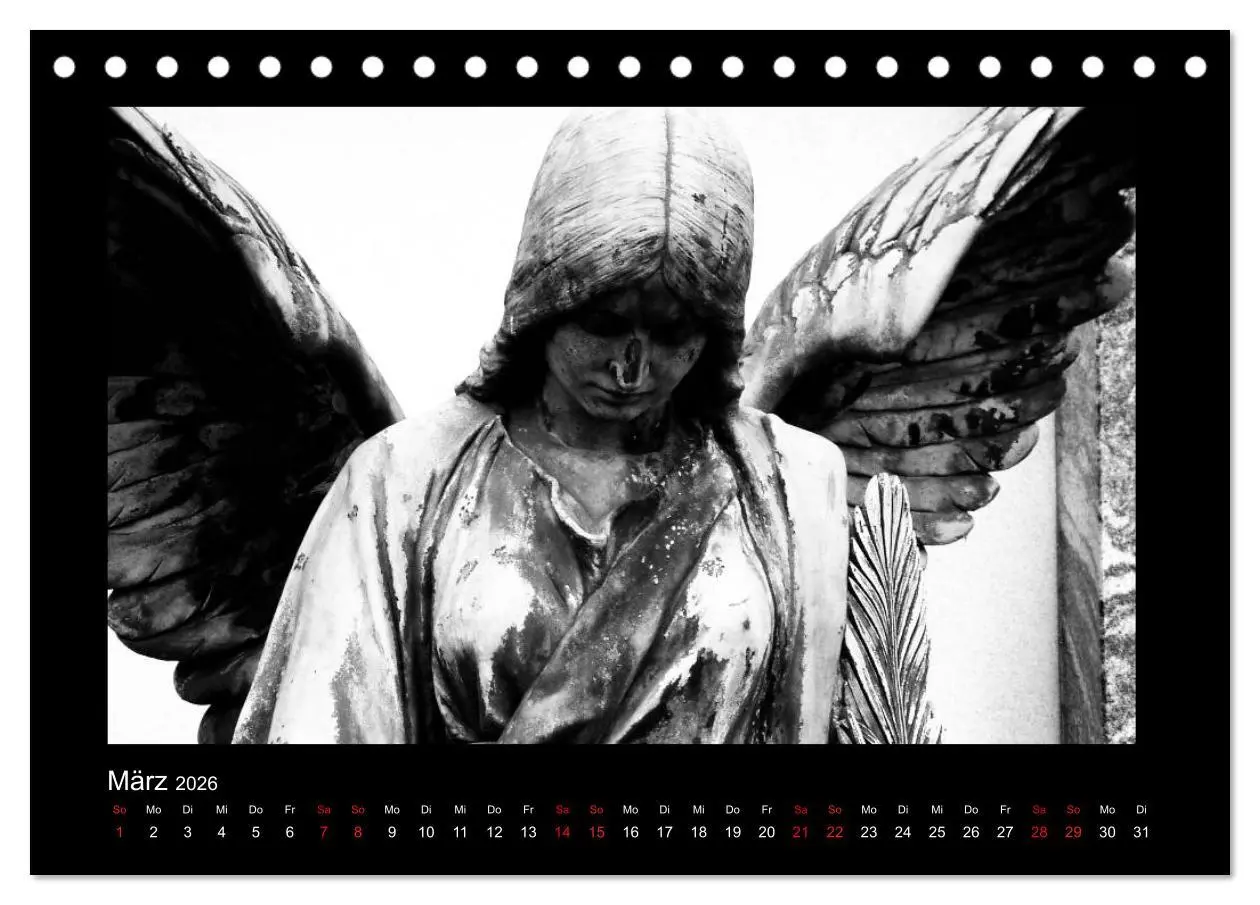 Bild: 9783516115048 | Die Engel von Melaten (Tischkalender 2026 DIN A5 quer), CALVENDO...