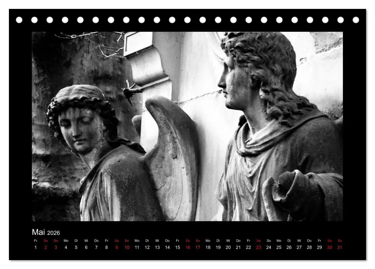 Bild: 9783516115048 | Die Engel von Melaten (Tischkalender 2026 DIN A5 quer), CALVENDO...