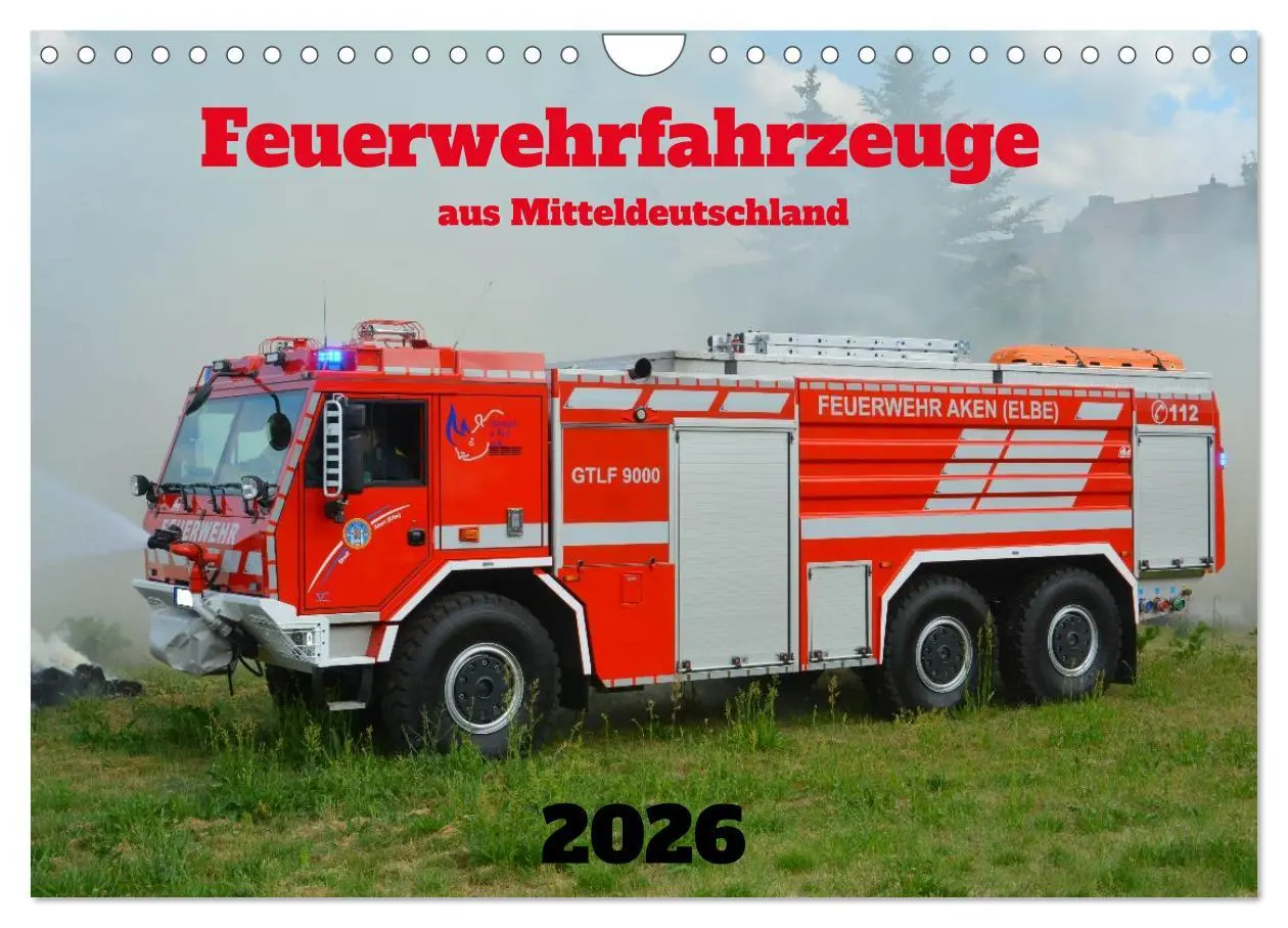 Cover: 9783516595048 | Einsatzfahrzeuge aus Sachsen und Sachsen-Anhalt (Wandkalender 2026...