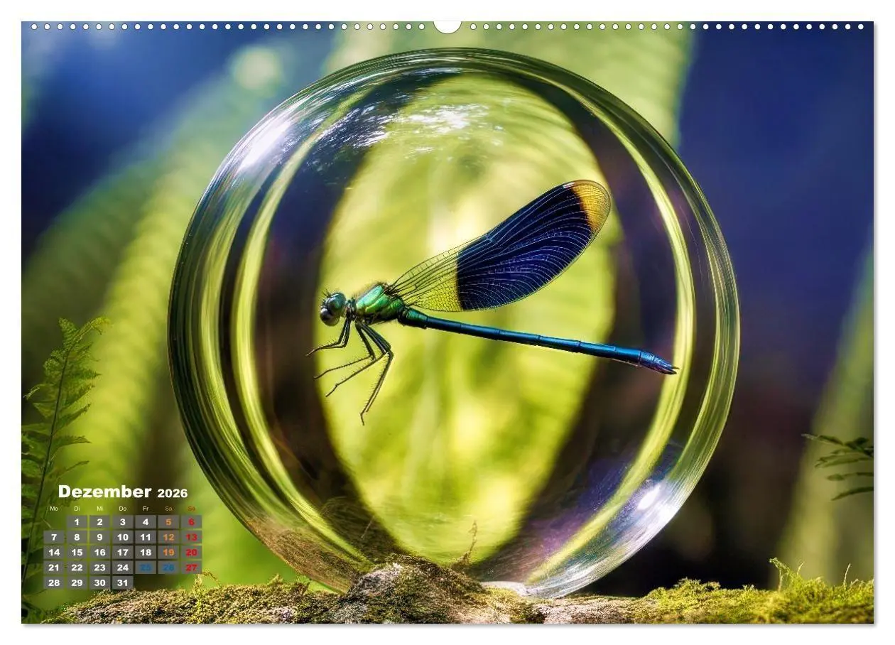 Bild: 9783516665048 | Libellen in einer Glaskugel (Wandkalender 2026 DIN A2 quer),...