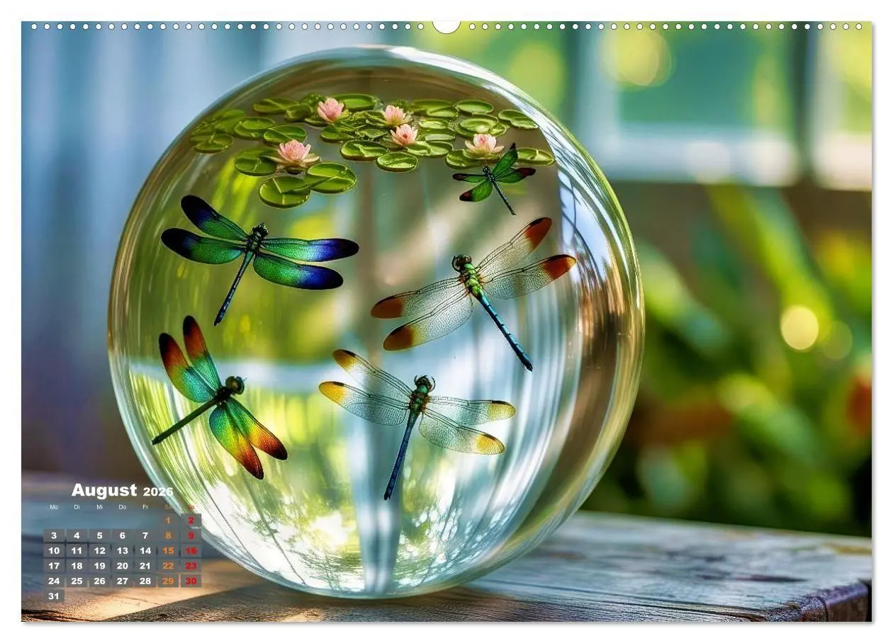 Bild: 9783516665048 | Libellen in einer Glaskugel (Wandkalender 2026 DIN A2 quer),...