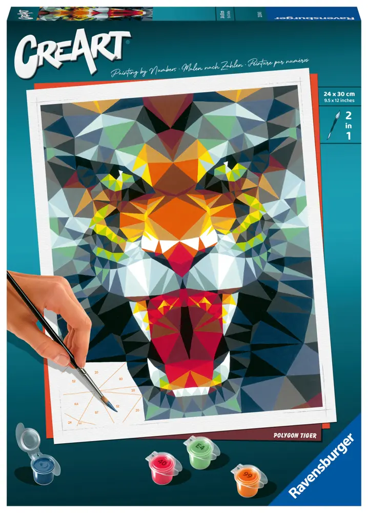 Cover: 4005556235148 | CreArt Adults Trend - Polygon Tiger | Spiel | 23514 | Deutsch | 2023