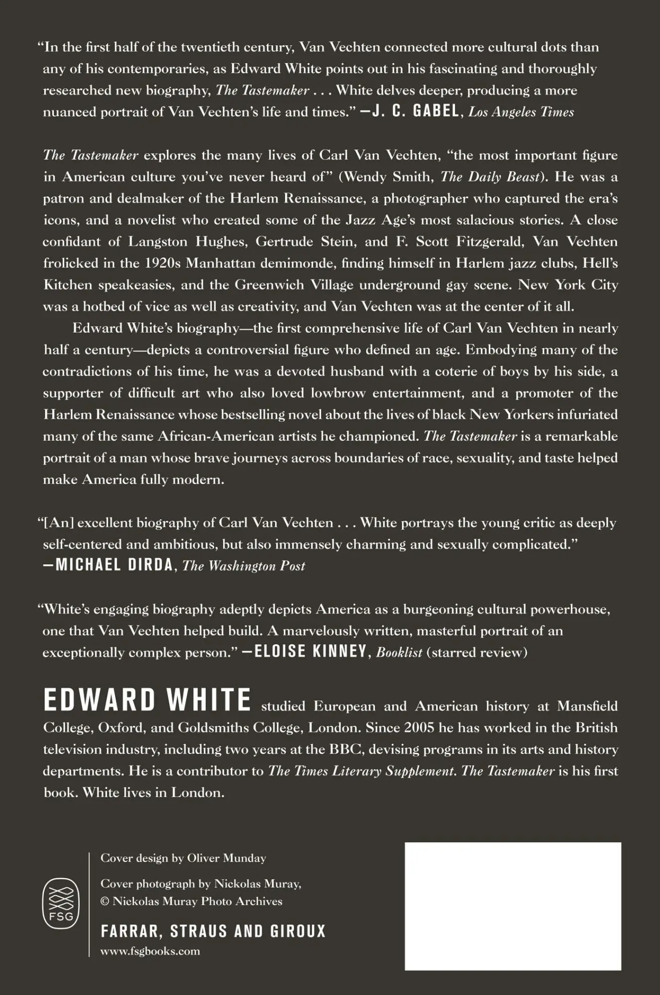Rückseite: 9780374535148 | Tastemaker | Edward White | Taschenbuch | Englisch | 2015