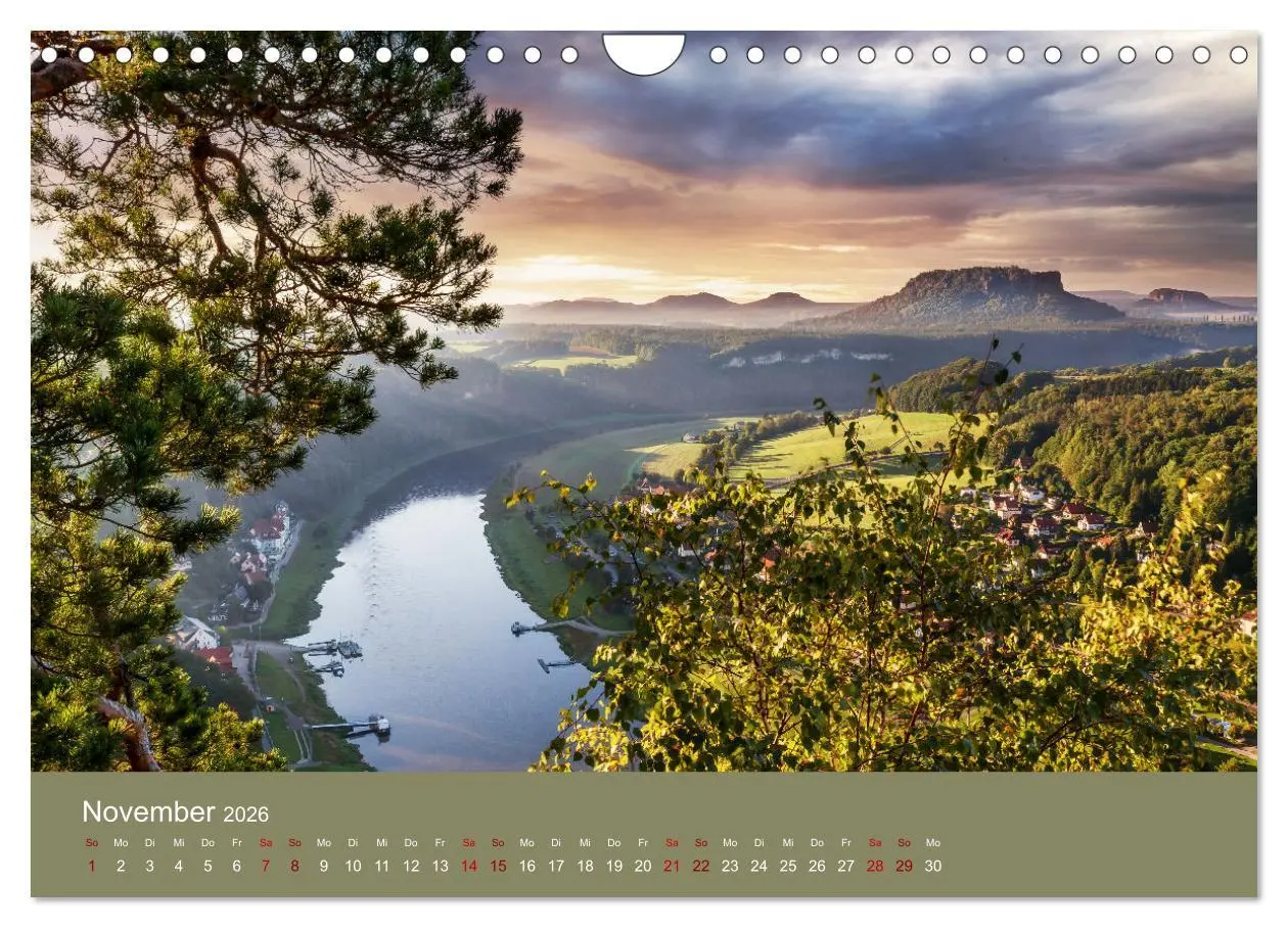 Bild: 9783457565148 | Auf den Bergen der Sächsischen Schweiz (Wandkalender 2026 DIN A4...