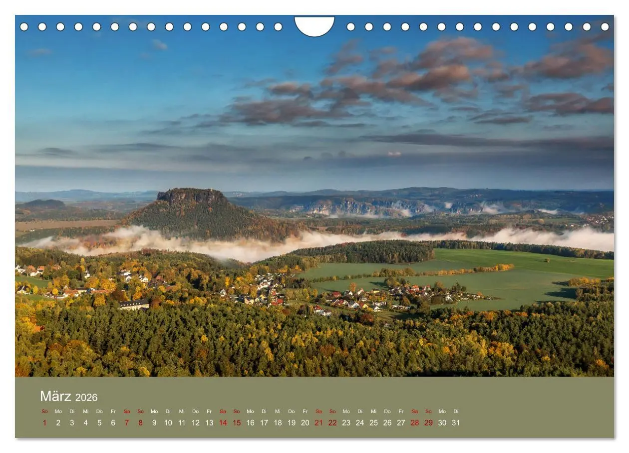 Bild: 9783457565148 | Auf den Bergen der Sächsischen Schweiz (Wandkalender 2026 DIN A4...