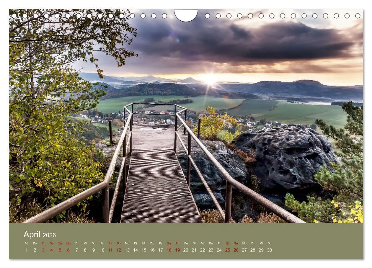 Bild: 9783457565148 | Auf den Bergen der Sächsischen Schweiz (Wandkalender 2026 DIN A4...