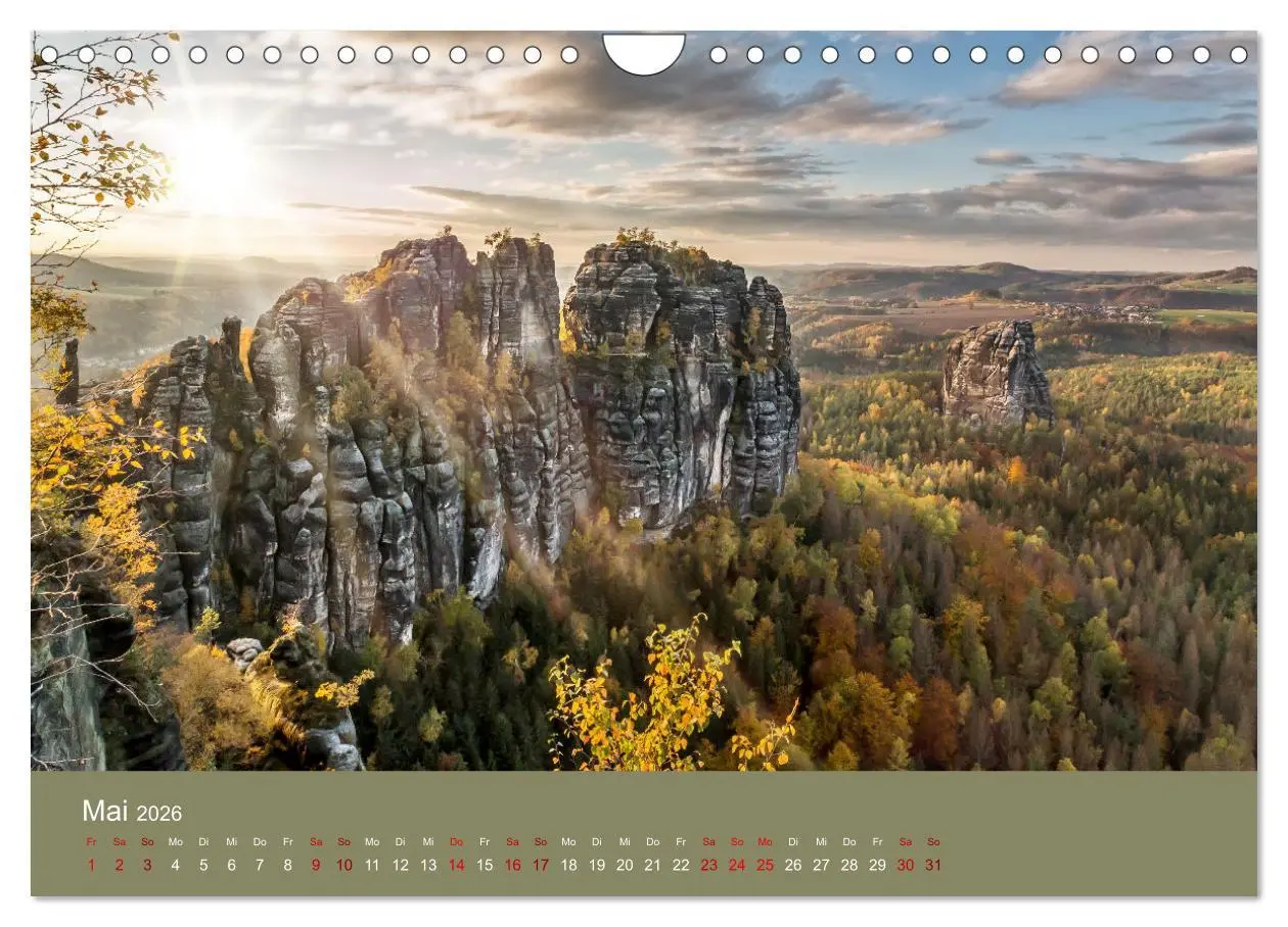 Bild: 9783457565148 | Auf den Bergen der Sächsischen Schweiz (Wandkalender 2026 DIN A4...