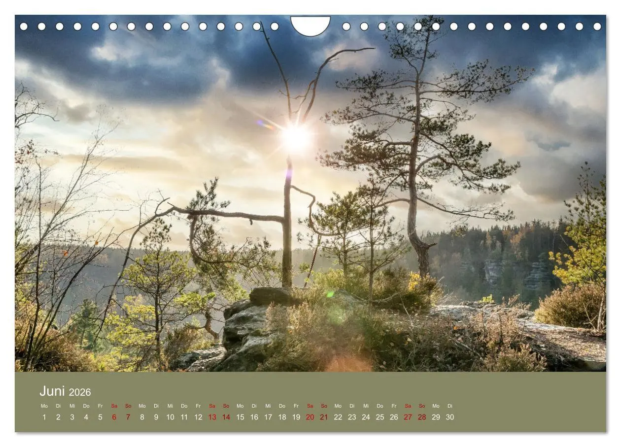 Bild: 9783457565148 | Auf den Bergen der Sächsischen Schweiz (Wandkalender 2026 DIN A4...