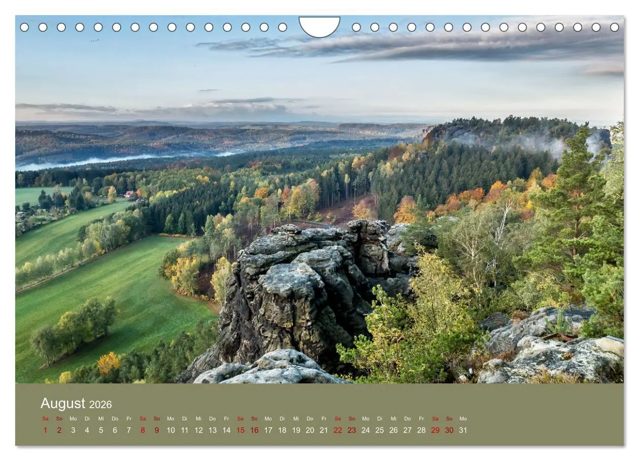 Bild: 9783457565148 | Auf den Bergen der Sächsischen Schweiz (Wandkalender 2026 DIN A4...