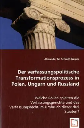 Cover: 9783639035148 | Der verfassungspolitische Transformationsprozess in Polen, Ungarn...