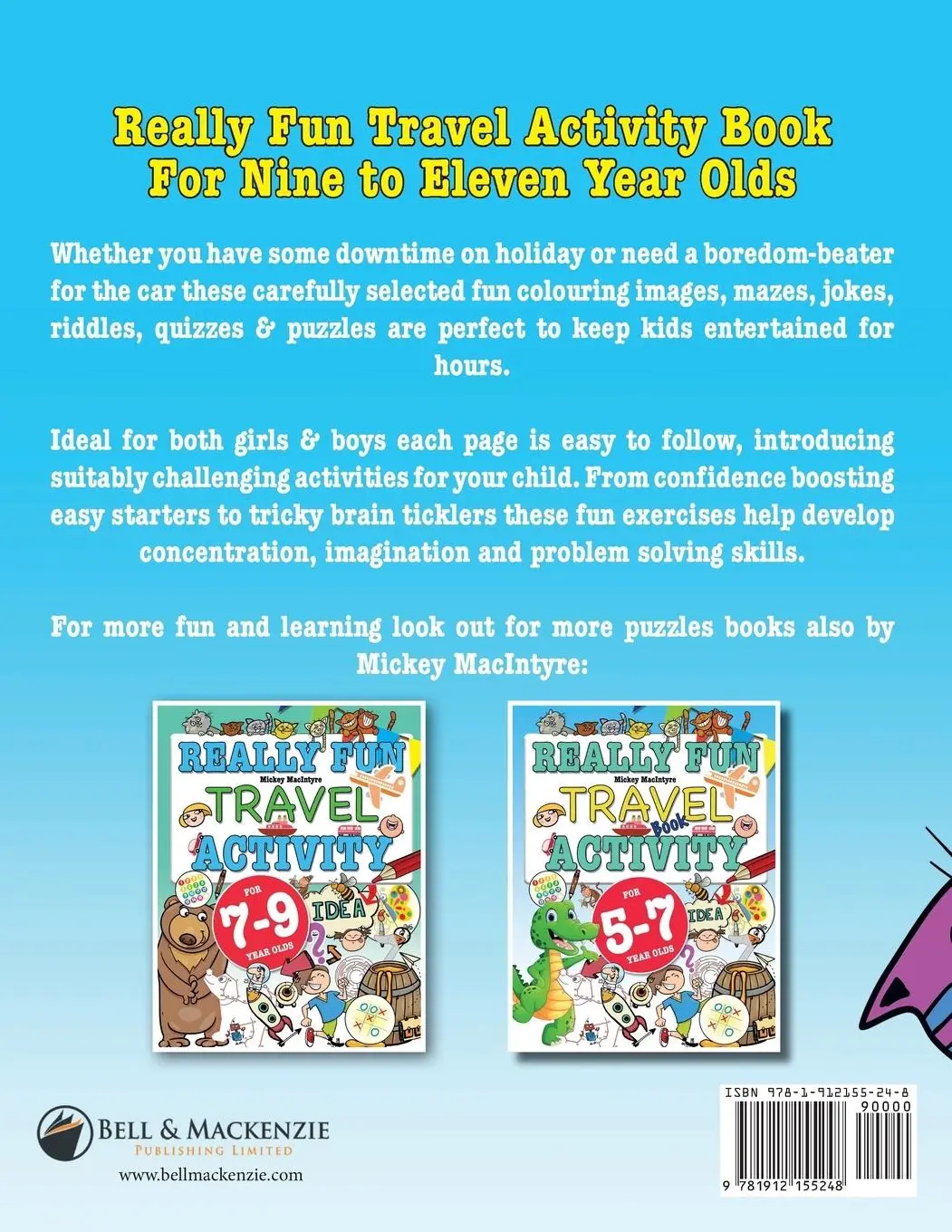 Rückseite: 9781912155248 | Really Fun Travel Activity Book For 9-11 Year Olds | Mickey Macintyre