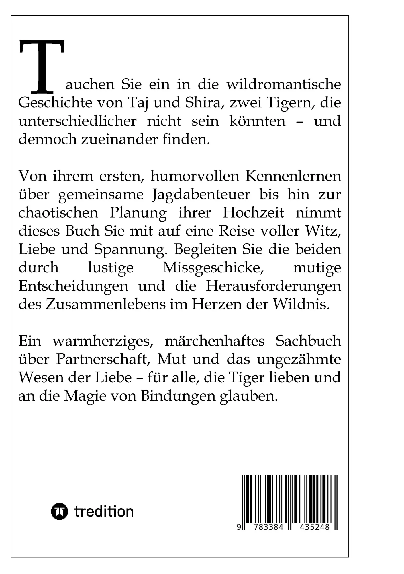 Rückseite: 9783384435248 | Wenn Raubkatzen den Bund fürs Leben schliessen. | Wendy Brender | Buch