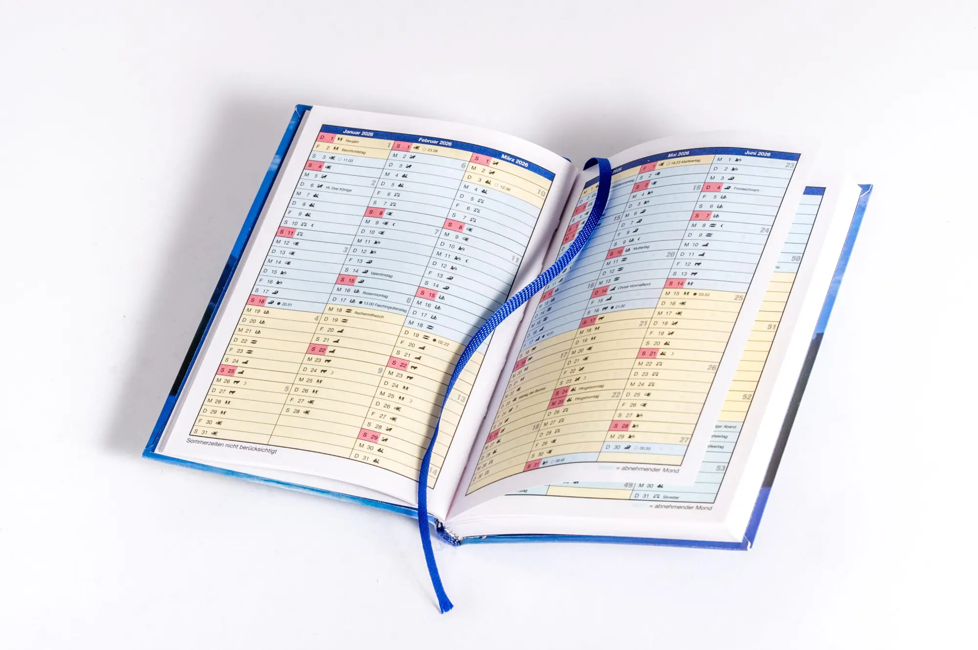 Bild: 9783442395248 | Das Mondjahr 2026 - Der farbige Taschenkalender | Das Original | 2026