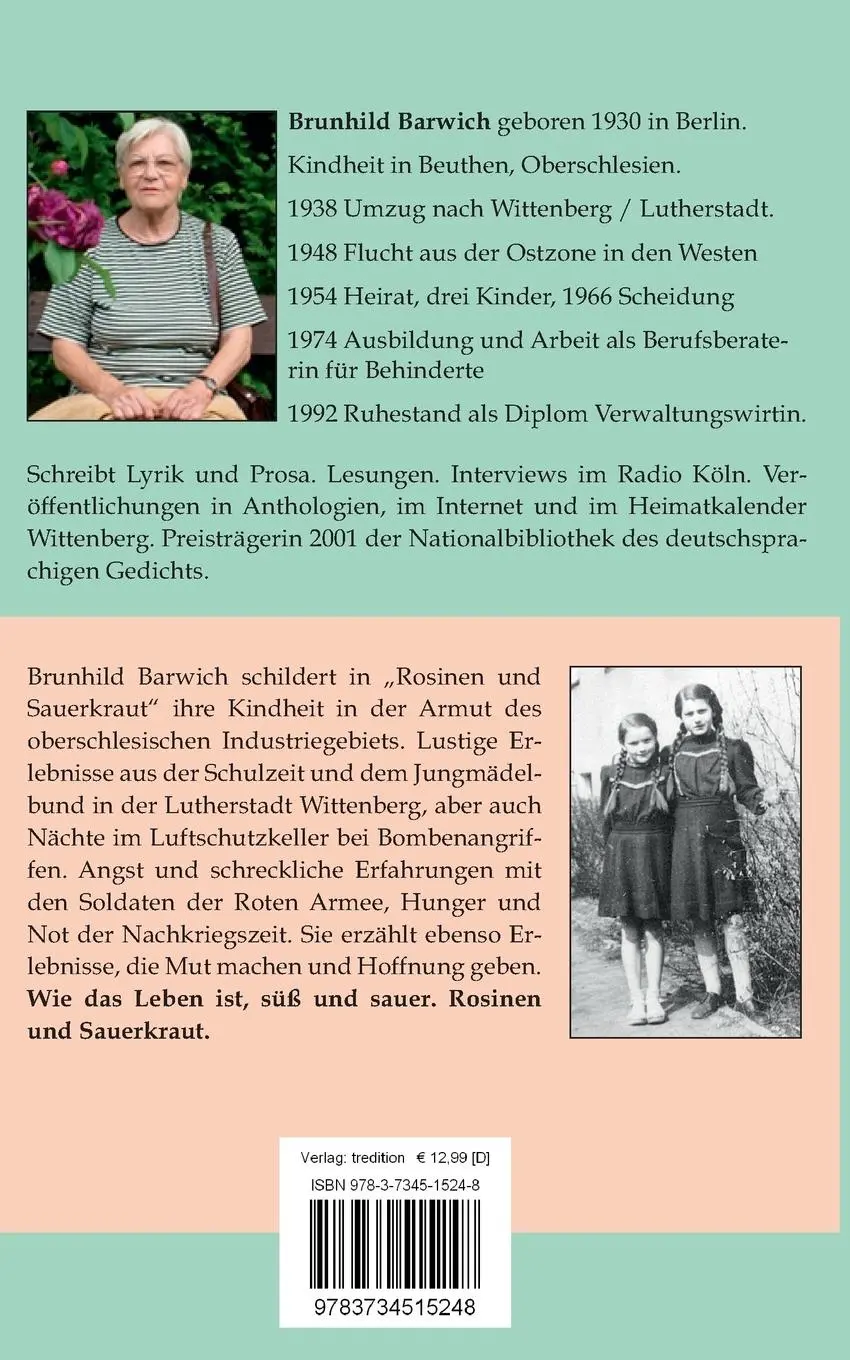 Rückseite: 9783734515248 | Rosinen und Sauerkraut | Brunhild Barwich | Taschenbuch | Paperback