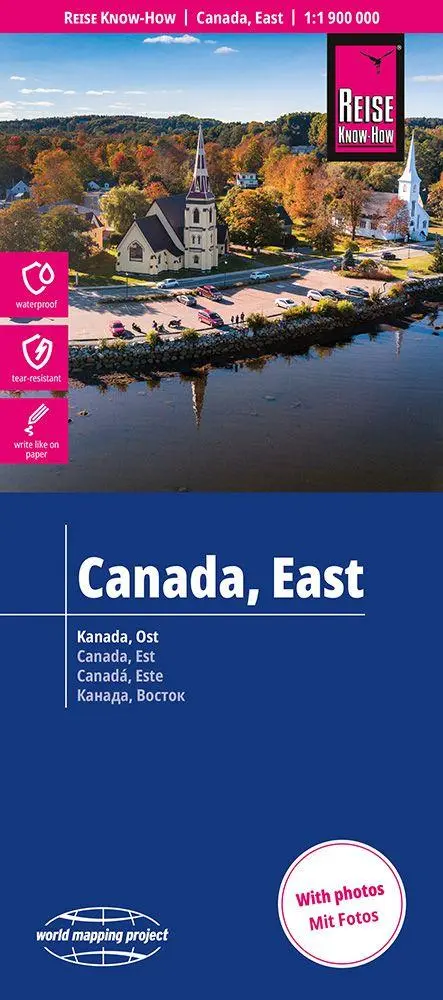 Cover: 9783831775248 | Reise Know-How Landkarte Kanada, Ost Canada, East (1:1.900.000) | 2 S.