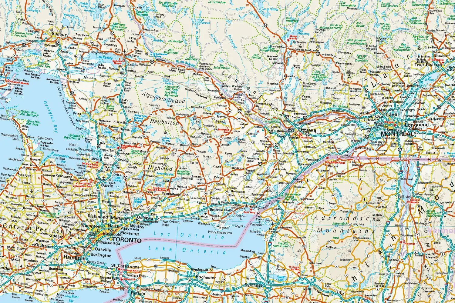 Bild: 9783831775248 | Reise Know-How Landkarte Kanada, Ost Canada, East (1:1.900.000) | 2 S.