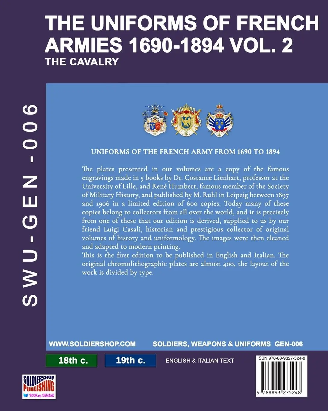 Rückseite: 9788893275248 | The uniforms of French armies 1690-1894 - Vol. 2 | The cavalry | Buch