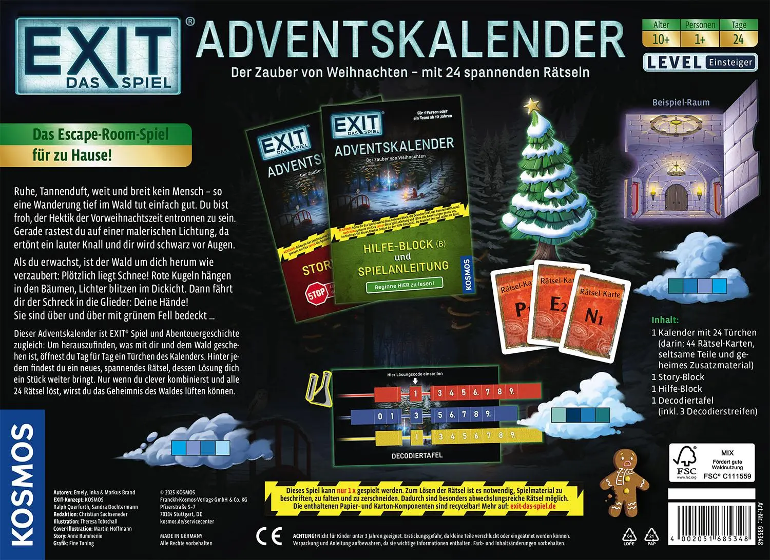 Bild: 4002051685348 | EXIT® - Das Spiel - Adventskalender: Der Zauber von Weihnachten
