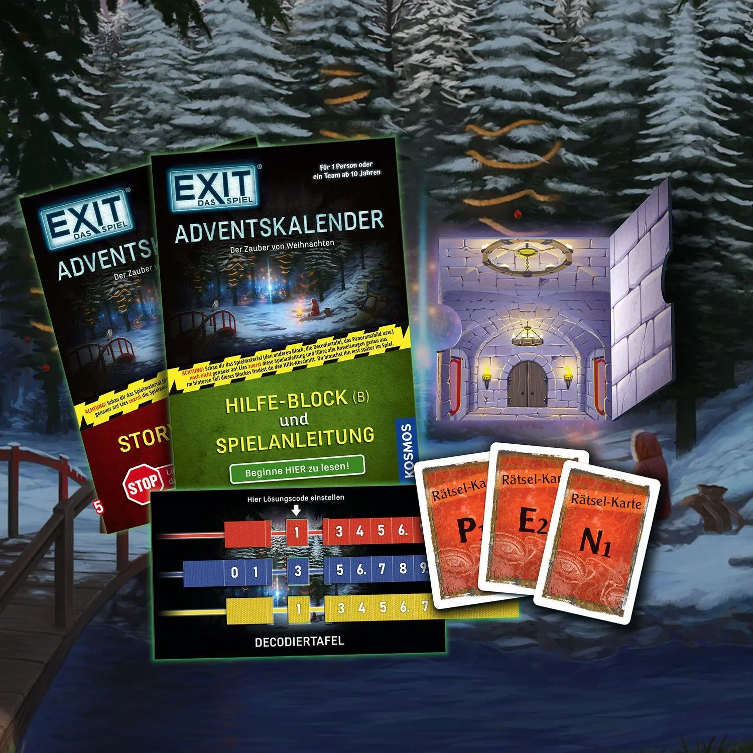 Bild: 4002051685348 | EXIT® - Das Spiel - Adventskalender: Der Zauber von Weihnachten
