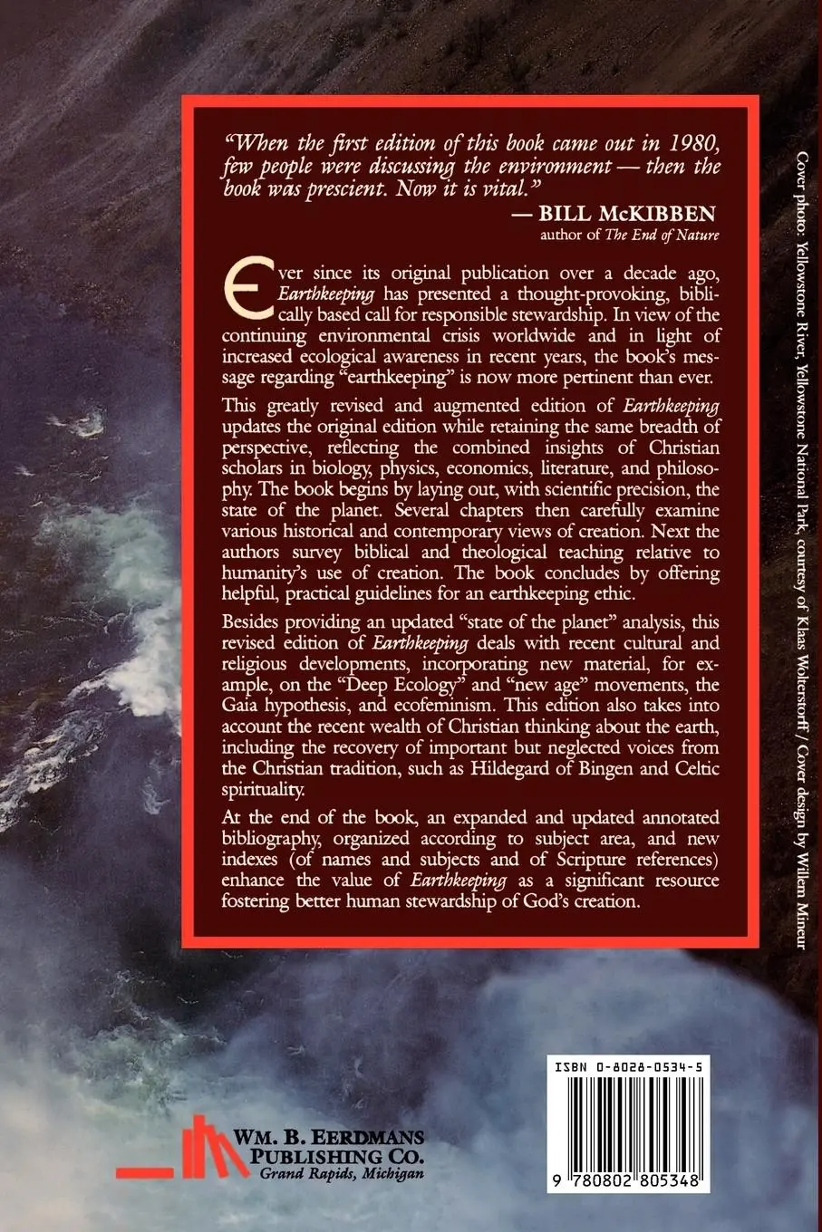 Rückseite: 9780802805348 | Earthkeeping in the Nineties | Stewardship of Creation | Wilkinson