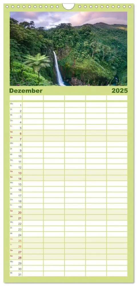 Bild: 9783457095348 | Familienplaner 2025 - Costa Rica - Tierwelt und Landschaften mit 5...