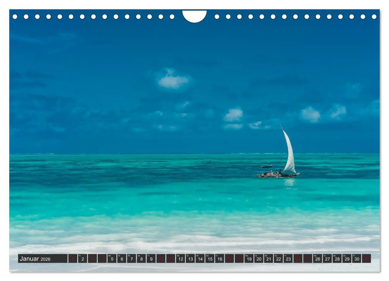 Bild: 9783457855348 | Inselparadies Sansibar (Wandkalender 2026 DIN A4 quer), CALVENDO...