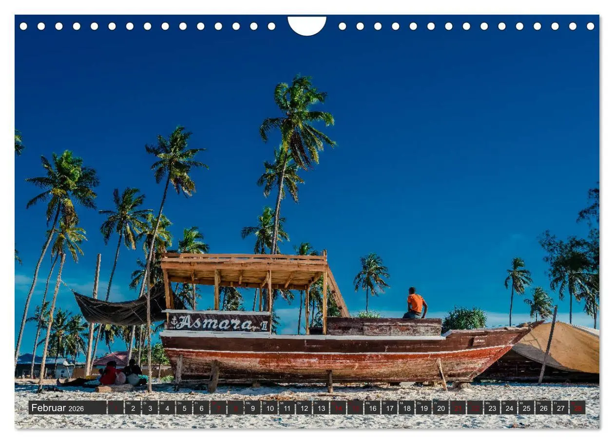 Bild: 9783457855348 | Inselparadies Sansibar (Wandkalender 2026 DIN A4 quer), CALVENDO...