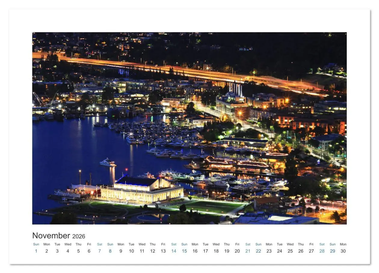 Bild: 9783516565348 | Seattle (Wall Calendar 2026 DIN A4 landscape), CALVENDO 12 Month...