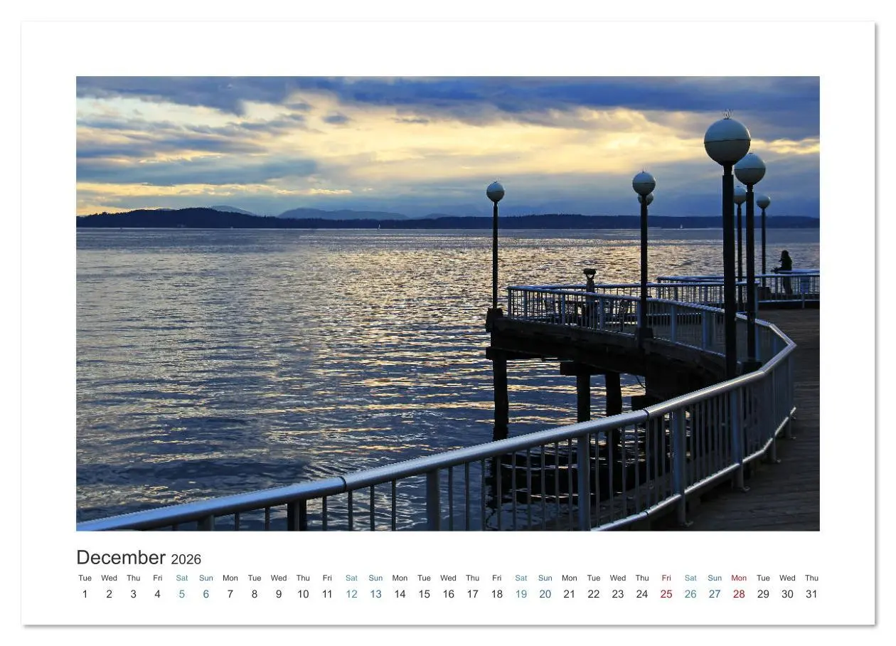 Bild: 9783516565348 | Seattle (Wall Calendar 2026 DIN A4 landscape), CALVENDO 12 Month...