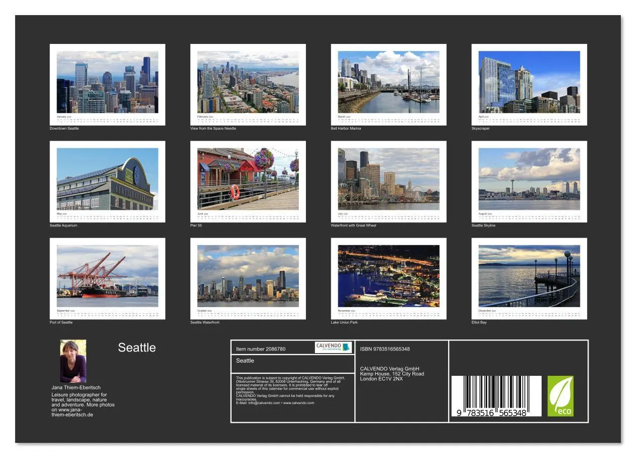 Bild: 9783516565348 | Seattle (Wall Calendar 2026 DIN A4 landscape), CALVENDO 12 Month...