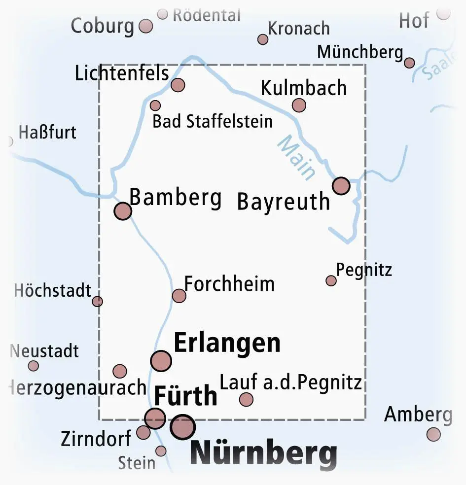 Bild: 9783747305348 | Fränkische Schweiz, Bamberg - Bayreuth, Forchheim - Erlangen 1:100 000