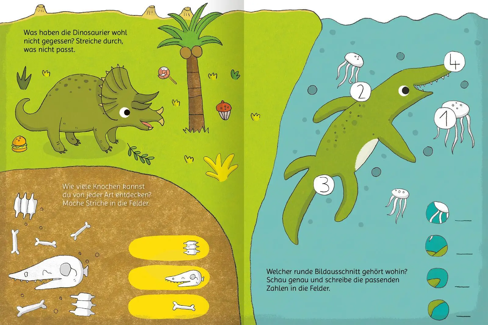 Bild: 9783845865348 | Lustige Dino-Rätsel | Labyrinthe, Punkterätsel und vieles mehr | Buch