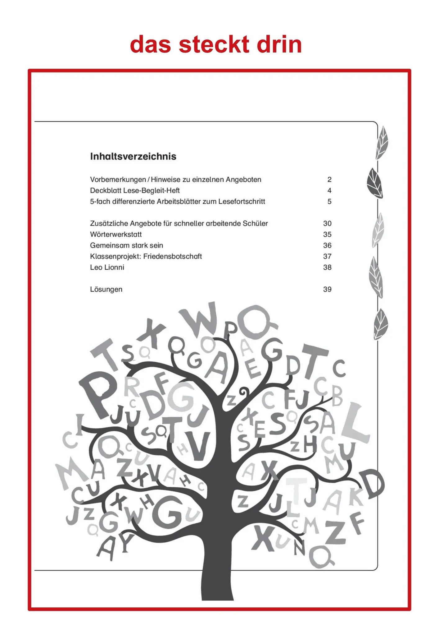 Bild: 9783867405348 | Literaturprojekt zu "Der Buchstabenbaum" | Sandy Willems-van der Gieth