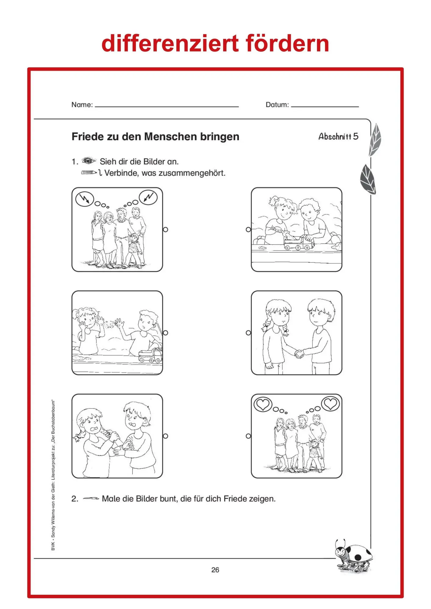 Bild: 9783867405348 | Literaturprojekt zu "Der Buchstabenbaum" | Sandy Willems-van der Gieth