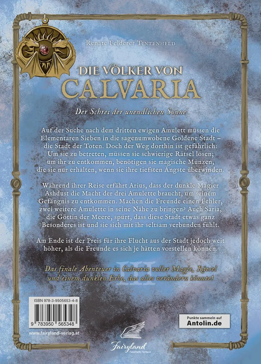 Rückseite: 9783950565348 | Die Völker von Calvaria (3) | Der Schrei der unendlichen Sonne | Buch